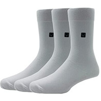 Allen Solly Men's Cotton Full Length Socks (Pack Of 3) - White