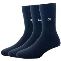 Peter England Men's Cotton Full Length Socks (Pack Of 3) - Black