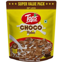 Tops Choco Flakes - 1.2Kg Pouch| Delicious Chocolate Chocos | Helathy Proteins & Dietary Fibres|No Added Preservatives.
