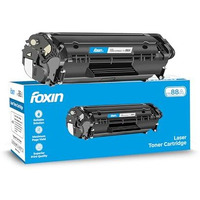 Foxin Ftc 88A/Cc388A Black Laser Toner Cartridge Compatible For Hp Laserjet Printer M1136, Mfp, P1007, P1106, P1108, P1008, M1213Nf, Mfp, M126Nw Mfp, M1218Nfs, M128Fw Mfp, M128Fn , Mfp, M226Dw, M226Dn