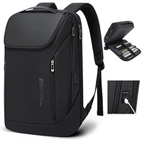 Red Lemon Bange Captain Business Smart Backpack Waterproof Fit 15.6 Inch Laptop Backpack With Usb Charging Port,Travel Durable Backpack For Men And Women (Black)