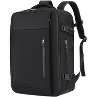 Red Lemon Bange Fissure Laptop Backpack For Men And Women | Multi-Compartment Water Resistant Business Travel Laptop Backpack Upto 17" (Black)