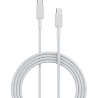Portronics Konnect Link C Square 60W Type C To Type C Fast Charging Pd Cable With 480Mbps Data Sync Compatible With Smartphones, Iphone 15 Series, Macbook And Other Type C Devices 1M Length, White