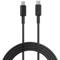 Portronics Konnect Link C Square 100W Type C To Type C Fast Charging Pd Cable With 480Mbps Data Sync For Laptop, Smartphones, Iphone 15 Series, Macbook And Other Type C Devices,1M Length(Black)