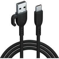 Portronics Konnect Core 3 Usb-A To Type C Fast Charging Cable For Smartphones,Tablets, Speakers, Laptops & Other Type C Devices, Inbuilt Cable Management Hook,3.0A Max Output,Fast Data Sync(Black)