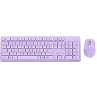 Zebronics Companion 200 Wireless Combo With Silent Operation Mouse, Full Size Keyboard, 1600 Dpi, Integrated Multimedia, On/Off, Power Saving Mode, 2.4Ghz Nano Receiver And Plug Play Usage (Purple)