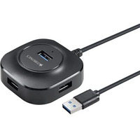 Zebronics 400Hb Usb Hub, 4 Ports, Usb 3.0, Transfer Speeds Upto 5 Gbps, Compact Design, Led Indicator, Multi Os Compatible, Micro Usb (For Additional Power), Plug And Play