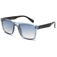Irus By Idee 100 % Uv Protected Polycarbonated Large Square Blue Gradient Sunglasses For Men And Women.