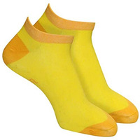 Man Arden The Sunrise Yellow Edition Designer Ankle Length Socks, Casual, Office, Egyptian Premium Cotton Quality, (1 Pair, Size: Free Size, Color: Yellow)