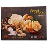 Roshnee Upwas / Fast Papads Potato + Varai Sago |Set Of 3 Pack | No Arifical Flavour,| No Artifical Colors,| Glutten Free,| No Preservatives | Just Fry Or Microwave And Eat