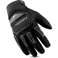 Steelbird Polyester Adventure A-2 Full Finger Bike Riding Gloves With Touch Screen Sensitivity At Thumb And Index Finger, Protective Off-Road Motorbike Racing (Xl, Black), Motorsports