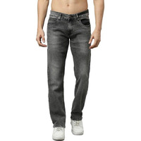 Thomas Scott Men's Mid-Rise Regular Fit Stretchable Jeans (Tsj023_Grey, 38)