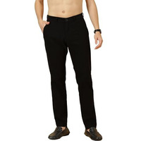 Thomas Scott Men's 100% Cotton Slim Fit Casual Chino Trouser (Black, 34)