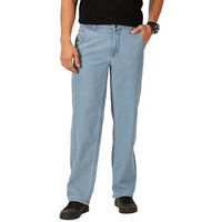 Thomas Scott Men's 100% Cotton Clean Look Baggy Jeans (Tsj248_Lightblue, 30)