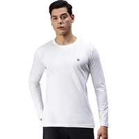 Onn Men's White Full Sleeves Round Neck T-Shirt(Size : Large)