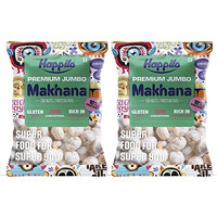 Happilo Premium Jumbo Fox Nuts (Phool Makhana) 200G (Pack Of 2), Lotus Seed Pop/Gorgon Nut Puffed Kernels, Healthy Snack Low Calorie Gluten Free And Vegan