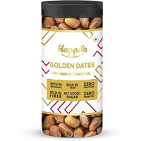 Happilo Golden Dates Jar 400G, Rich In Iron, Antixidants, Fiber And Vitamin, Chewy Texture, Natural Sweetness, No Added Preservatives