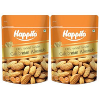 Happilo Natural Popular Californian Almonds 200G (Pack Of 2), Rich In Nutrients, Versatile Snack, High In Protein And Fiber