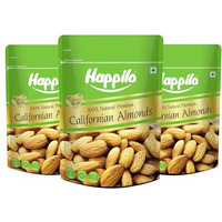Happilo 100% Natural Premium Californian Almond 500G (Pack Of 3), Dry Fruit Rich In Protein, Healthy Fats, Dietary Fiber, Antioxidants And Magnesium, Healthy Snack Nuts