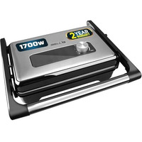 Ibell Sm1700G Sandwich Maker With Floating Hinges, 1700Watt, 180 Degree Openable Plates For Grill/Toast, Temperature Control Knob (Black)