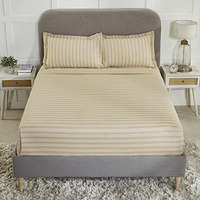 Mytrident Home Essential Melange Collection Polycotton King Bedsheet Set With 2 Pillow Covers, 130 Thread Count, Alsel