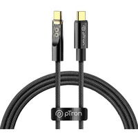 Ptron Solero 80W Type-C To Type-C Fast Charging Usb Cable, Compatible With Samsung, Oneplus, Oppo, Vivo,Xiaomi & Other Devices, Unbreakable Nylon Braid & 480Mbps Data Sync Speed (1M, Jet Black)