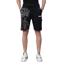 Free Authority Official Dragon Ball Z Goku Printed Regular Fit Shorts For Young Men