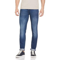 Pepe Jeans Men's Mid Rise Slim Fit Jeans Blue