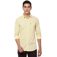 Allen Solly Men's Slim Shirt (Assfqmofk28498_Yellow 40)