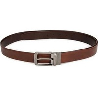 Louis Philippe Men Brown Solid Leather Formal Belt
