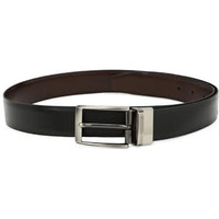 Louis Philippe Men Black Solid Leather Formal Belt