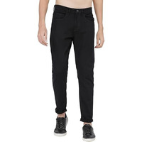 Ketch Men's Slim Casual Pants (Khtr000145_Jet Black