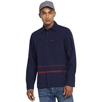 Lee Men's Fitted Shirt (Lmsh000981_Navy M)