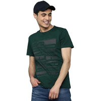 Louis Philippe Men's Cotton Solid Slim Fit T-Shirt (Lrkccslfy92934_Rust, Large