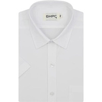 Ghpc By Arihant Men's 100% Cotton Plain Solid Half Sleeves Regular Fit Formal Shirt (White, Fsh400101_42)