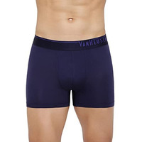 Van Heusen Men 4 Way Stretch Trunks - Body Defining Fit, Solid_30047_Maritime Blue_L