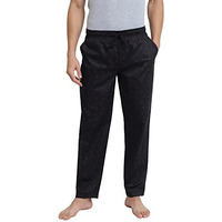 Van Heusen Men Athleisure Allover Print Pyjamas - 100% Combed Cotton - Drawstring Waist, Ultra Soft_50082_App13_M, Black, Medium