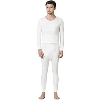 Van Heusen Men Warmtech Thermal Bottom - Extra Warm, Elasticized Waistband_71035_Ivory_Xl