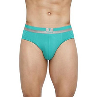 Van Heusen Men Briefs - Pima Cotton Stretch - Colour Fresh, Label Free, Ultra Soft_20002_Spectra Green_L