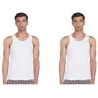 Van Heusen Men's Fit_Type Solid Vest (10073_White_L)