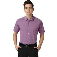 Peter England Men's Solid Regular Shirt (Peshonub892636_Purple 38)