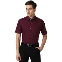Peter England Men's Solid Regular Shirt (Peshonubo50632_Maroon46 44)