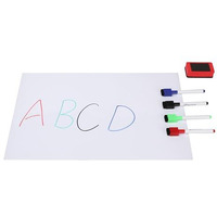 Neomate Magnetic Dry Erase White Board Sheet | Includes 4 Marker Pens, 1 Eraser | 43x28 cm | Daily Planner, Reminders, Self-Care Notes for Kids & Adults