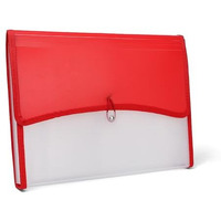 Neomate 13-Pocket Expanding File Organizer | Durable Accordion Folder for Documents, Certificates, and Office Use | Red