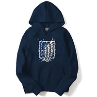 ADRO Men's Cotton Neck Hooded Sweatshirt (H22-1-WINN-NB_Navy_2XL)