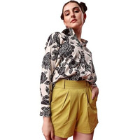 Leriya Fashion Tops for Women || Shirt for Women || Classic Style Every Occasional Shirt for Women || Top for Women || Printed Full Sleeve Shirt for Women || Stripped Pattern Tops (Small, Grey)
