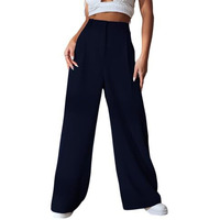 Leriya Fashion Trouser for Women | Trouser Pants for Women | Trouser for Women | (Large, Blue)