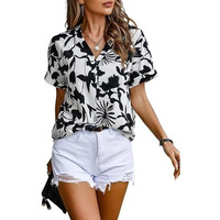 Leriya Fashion Women's Corduroy Button Down Pocket Shirts Casual Long Sleeve Oversized Blouses Tops (LF-W1559-M)