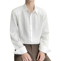 Leriya Fashion Regular Fit Shirt for Men| White Shirt for Men| Men Stylish Shirt | Black Casual Shirt for Men (X-Large, White)