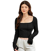 EYEBOGLER Womens Hooded Neck Half Sleeves Printed T-Shirt